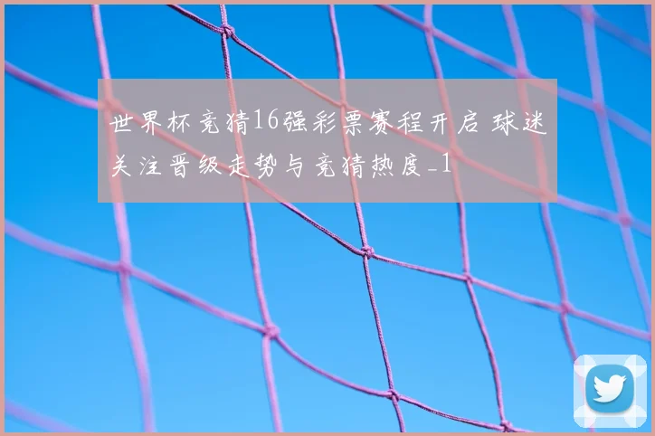 世界杯竞猜16强彩票赛程开启 球迷关注晋级走势与竞猜热度_1